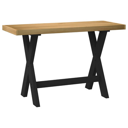 vidaXL Desk NOAIN X-Shaped Legs 120x50x75 cm Solid Wood Pine 5