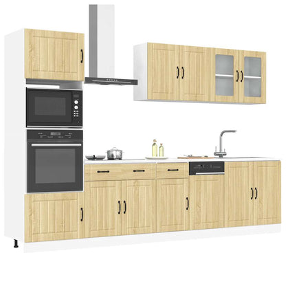 7 Piece Kitchen Cabinet Set "Kalmar" Engineered Wood Sonoma oak