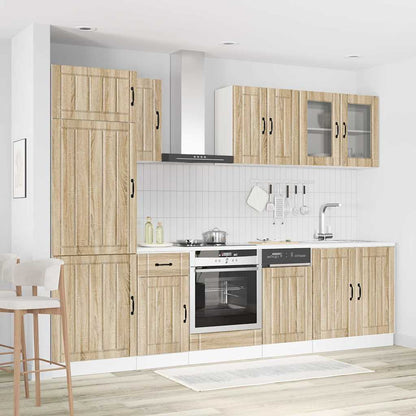 8 Piece Kitchen Cabinet Set "Lucca" Engineered Wood Sonoma oak