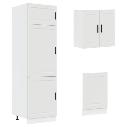8 Piece Kitchen Cabinet Set "Porto" Engineered Wood White