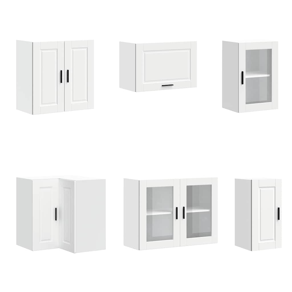 11 Piece Kitchen Cabinet Set "Porto" Engineered Wood White