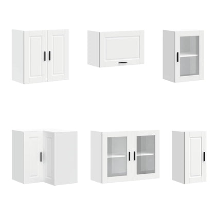 11 Piece Kitchen Cabinet Set "Porto" Engineered Wood White