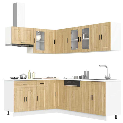 11 Piece Kitchen Cabinet Set "Porto" Engineered Wood Sonoma oak