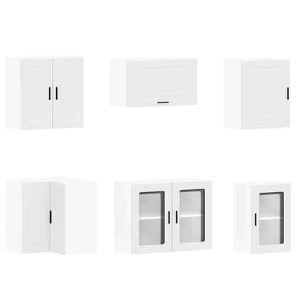 11 Piece Kitchen Cabinet Set "Porto" Engineered Wood White