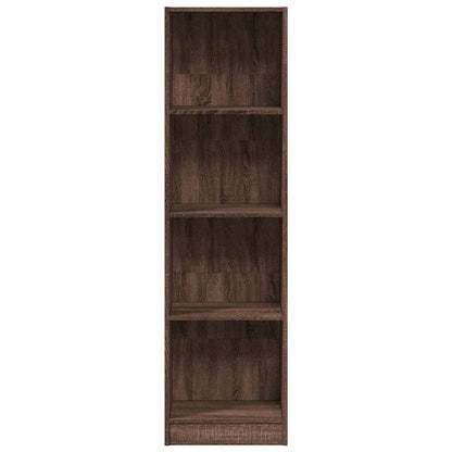 vidaXL Bookcase Brown Oak 40x24x143 cm Engineered Wood 4