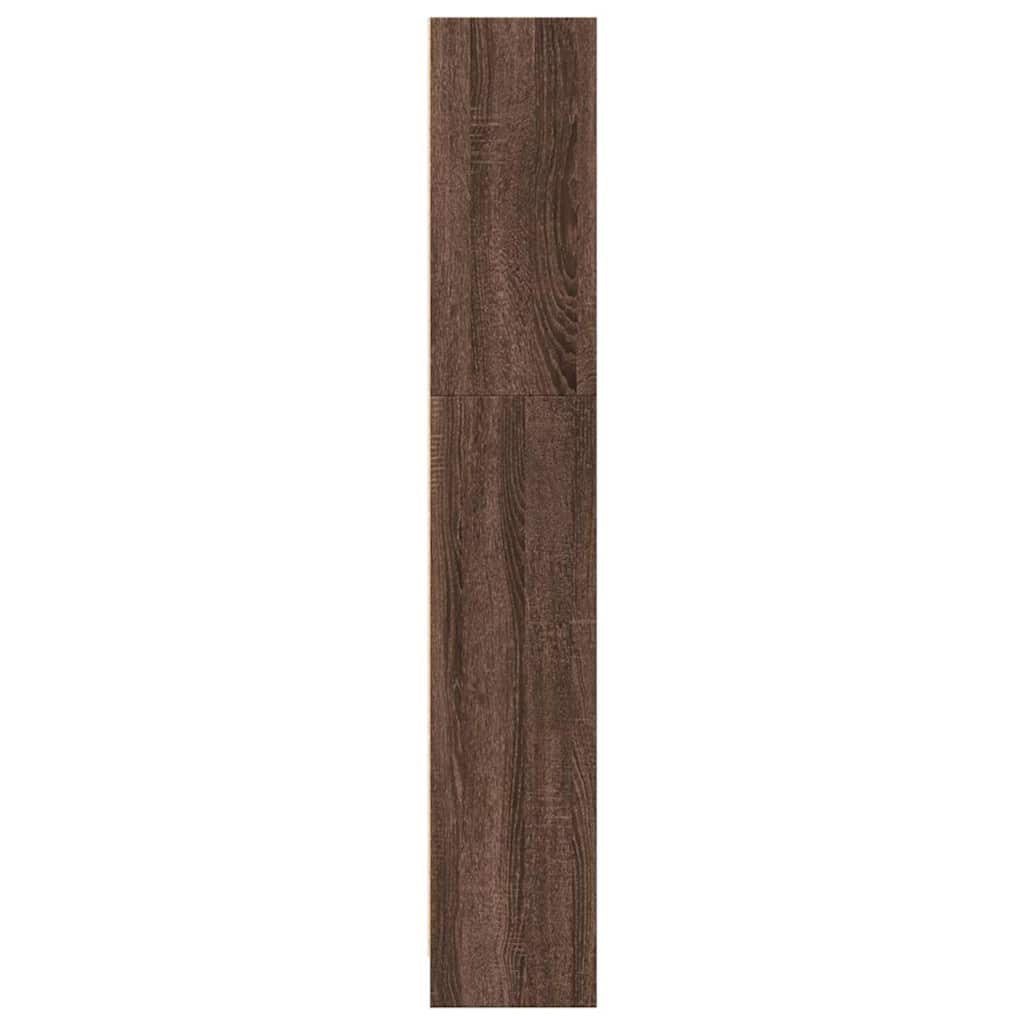 vidaXL Bookcase Brown Oak 40x24x143 cm Engineered Wood 6
