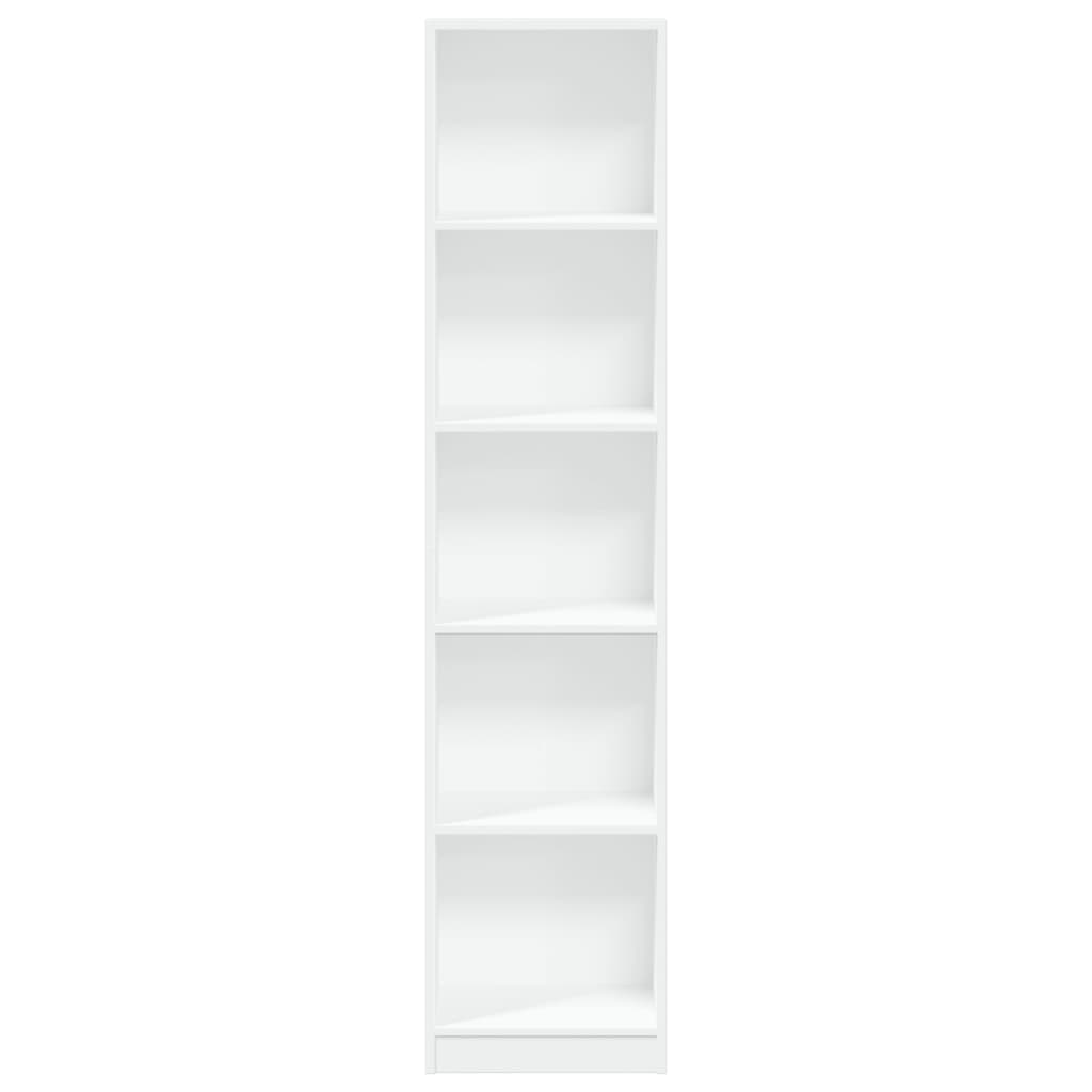vidaXL Bookcase White 40x24x176 cm Engineered Wood 4