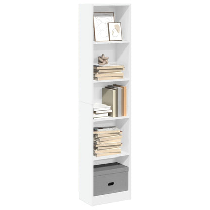 vidaXL Bookcase White 40x24x176 cm Engineered Wood 1