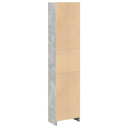 vidaXL Bookcase Concrete Grey 40x24x176 cm Engineered Wood 5