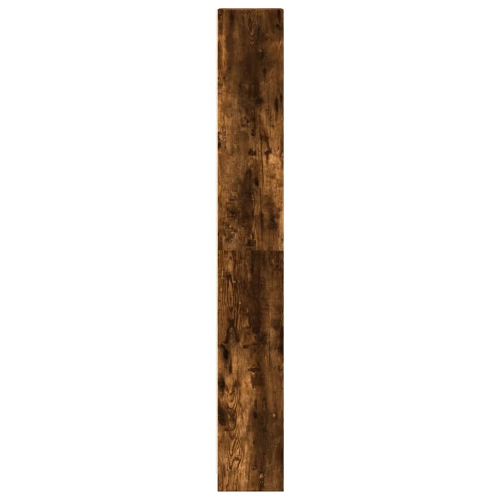 vidaXL Bookcase Smoked Oak 40x24x176 cm Engineered Wood 6