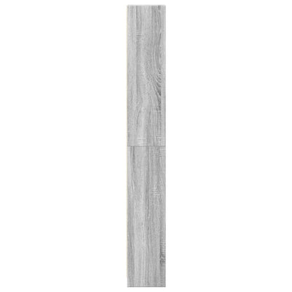 vidaXL Bookcase Grey Sonoma 40x24x176 cm Engineered Wood 6