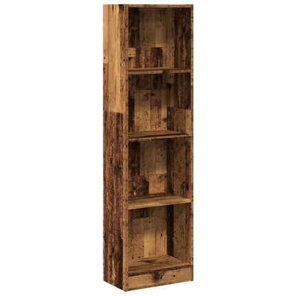 vidaXL Bookcase Old Wood 40x24x176 cm Engineered Wood 2