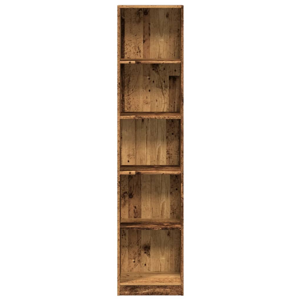 vidaXL Bookcase Old Wood 40x24x176 cm Engineered Wood 4