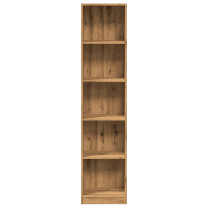 vidaXL Bookcase Artisian Oak 40x24x176 cm Engineered Wood 4