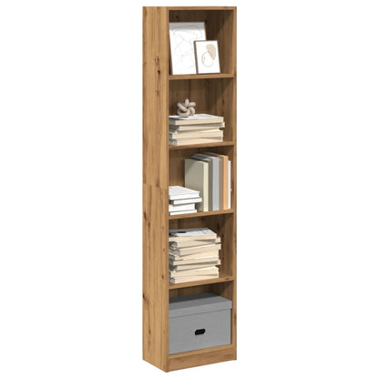 vidaXL Bookcase Artisian Oak 40x24x176 cm Engineered Wood 1