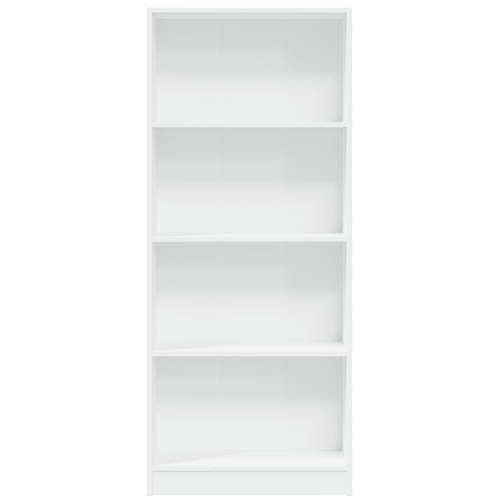 vidaXL Bookcase White 60x24x143 cm Engineered Wood 4