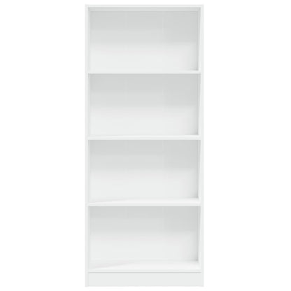 vidaXL Bookcase White 60x24x143 cm Engineered Wood 4