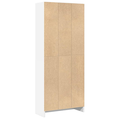 vidaXL Bookcase White 60x24x143 cm Engineered Wood 5