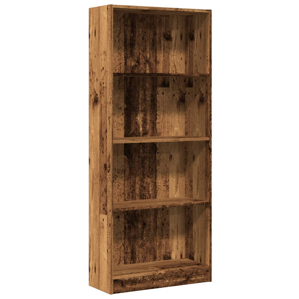 vidaXL Bookcase Old Wood 60x24x143 cm Engineered Wood 2