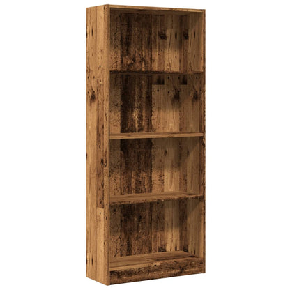 vidaXL Bookcase Old Wood 60x24x143 cm Engineered Wood 2