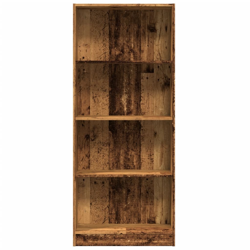 vidaXL Bookcase Old Wood 60x24x143 cm Engineered Wood 4