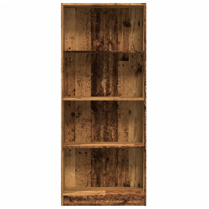 vidaXL Bookcase Old Wood 60x24x143 cm Engineered Wood 4