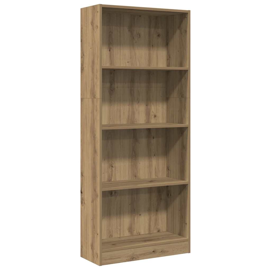 vidaXL Bookcase Artisian Oak 60x24x143 cm Engineered Wood 2