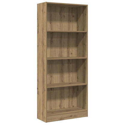 vidaXL Bookcase Artisian Oak 60x24x143 cm Engineered Wood 2