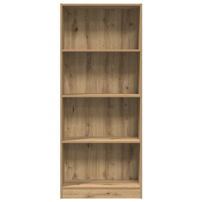 vidaXL Bookcase Artisian Oak 60x24x143 cm Engineered Wood 4