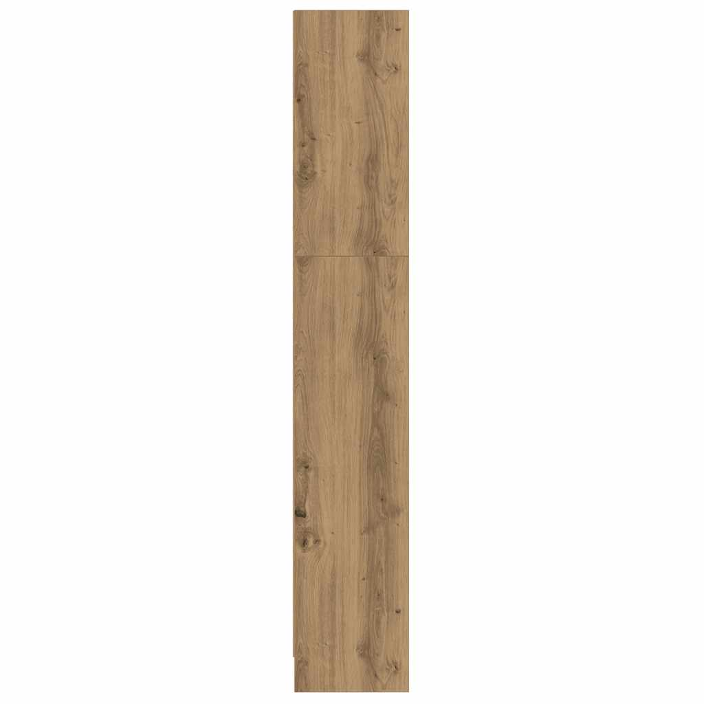 vidaXL Bookcase Artisian Oak 60x24x143 cm Engineered Wood 6