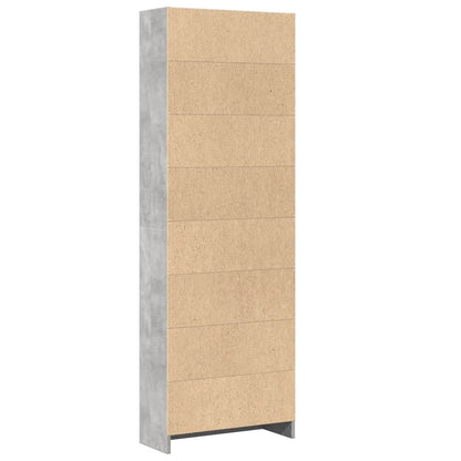 vidaXL Bookcase Concrete Grey 60x24x176 cm Engineered Wood 5