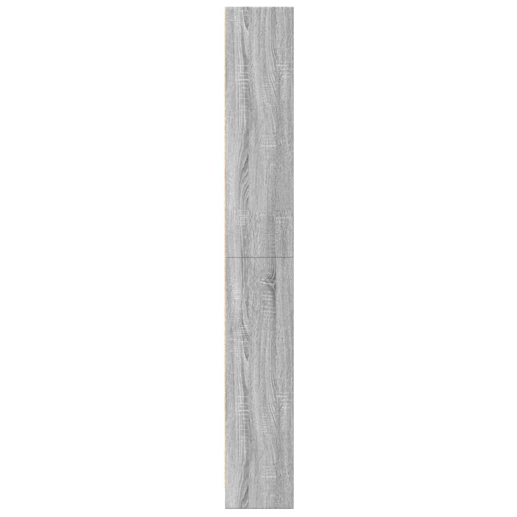 vidaXL Bookcase Grey Sonoma 60x24x176 cm Engineered Wood 5
