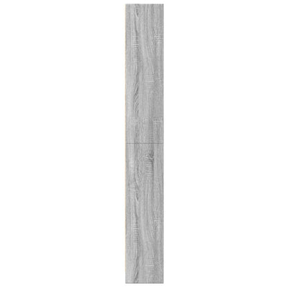 vidaXL Bookcase Grey Sonoma 60x24x176 cm Engineered Wood 5