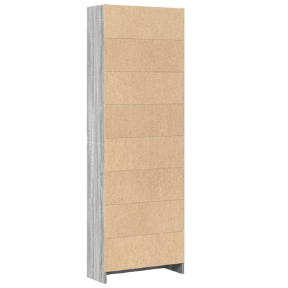 vidaXL Bookcase Grey Sonoma 60x24x176 cm Engineered Wood 6