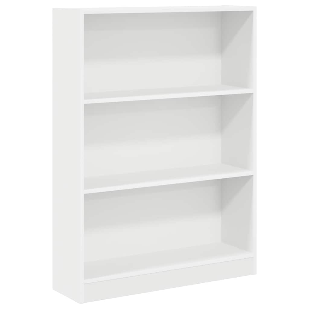 vidaXL Bookcase White 80x24x109 cm Engineered Wood 2