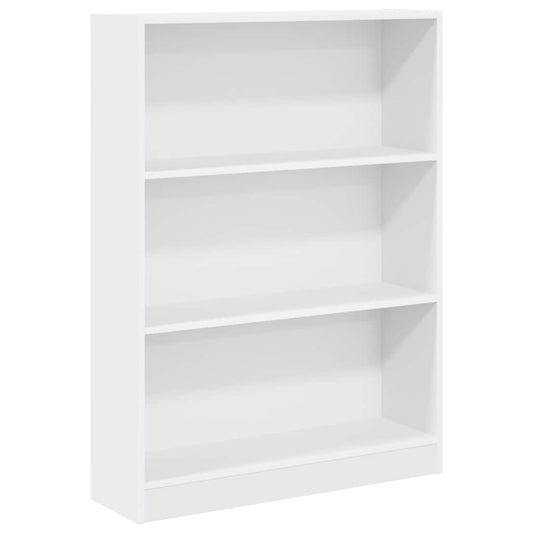vidaXL Bookcase White 80x24x109 cm Engineered Wood 2