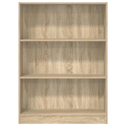 vidaXL Bookcase Sonoma Oak 80x24x109 cm Engineered Wood 4