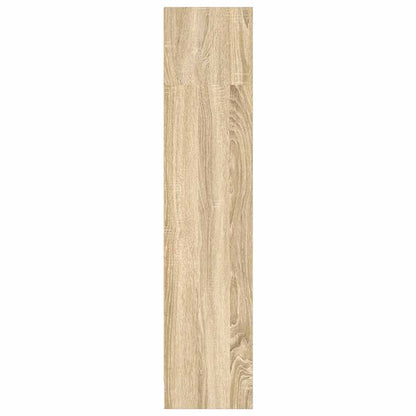 vidaXL Bookcase Sonoma Oak 80x24x109 cm Engineered Wood 6