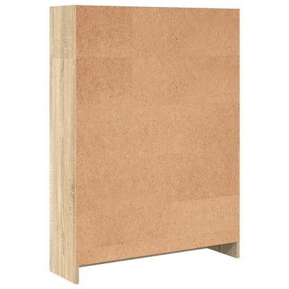 vidaXL Bookcase Sonoma Oak 80x24x109 cm Engineered Wood 5
