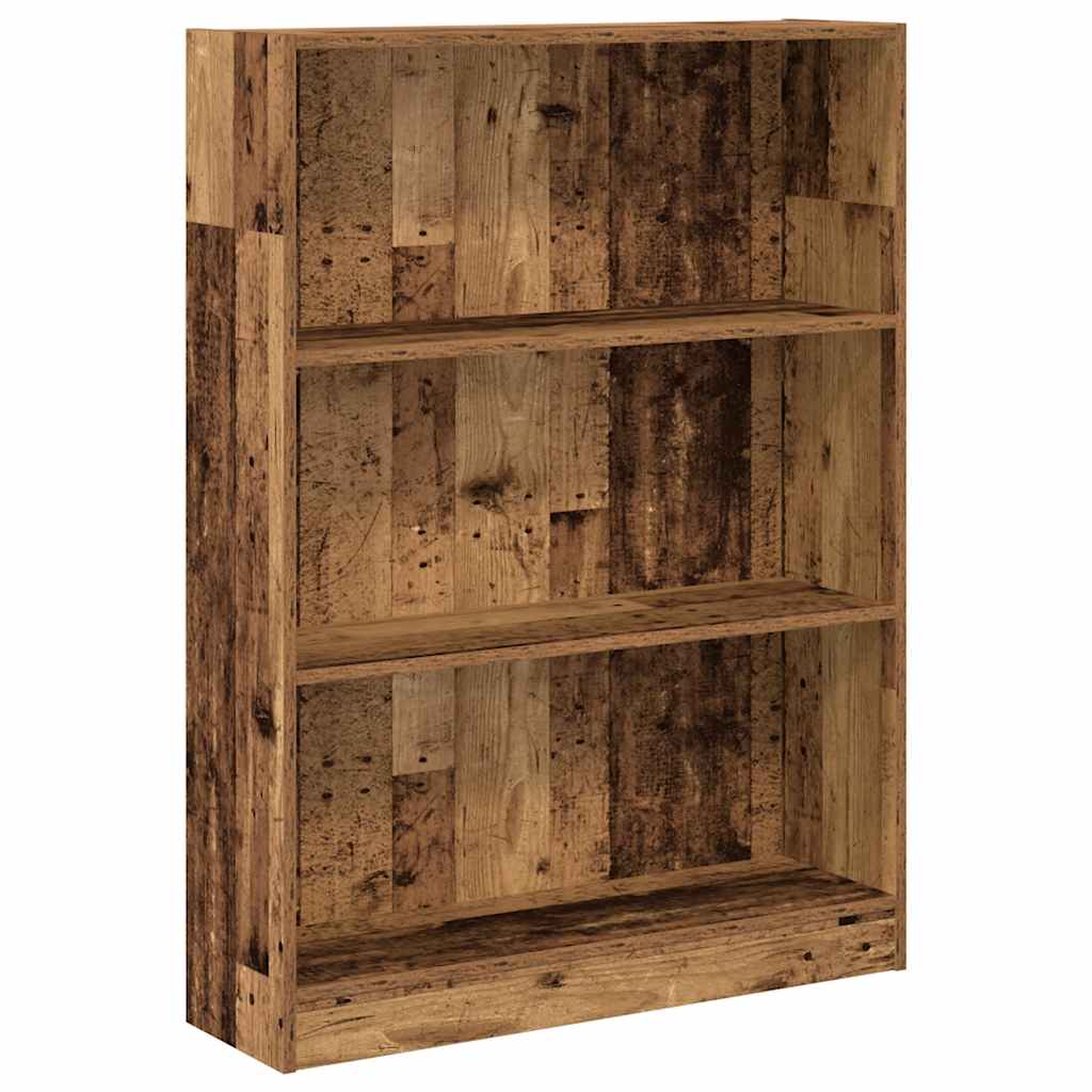 vidaXL Bookcase Old Wood 80x24x109 cm Engineered Wood 2