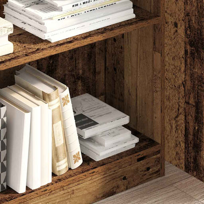 vidaXL Bookcase Old Wood 80x24x109 cm Engineered Wood 3