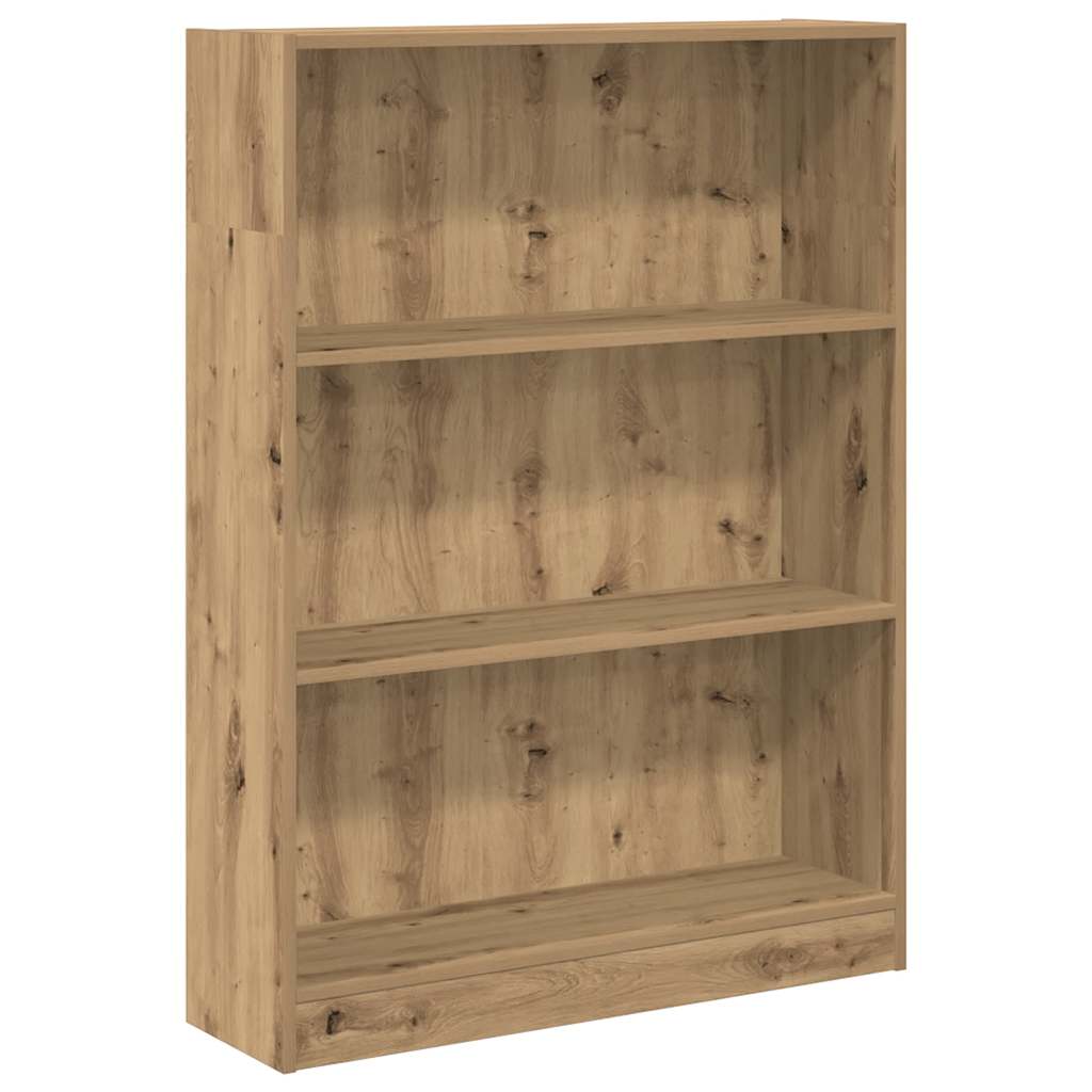 vidaXL Bookcase Artisian Oak 80x24x109 cm Engineered Wood 2