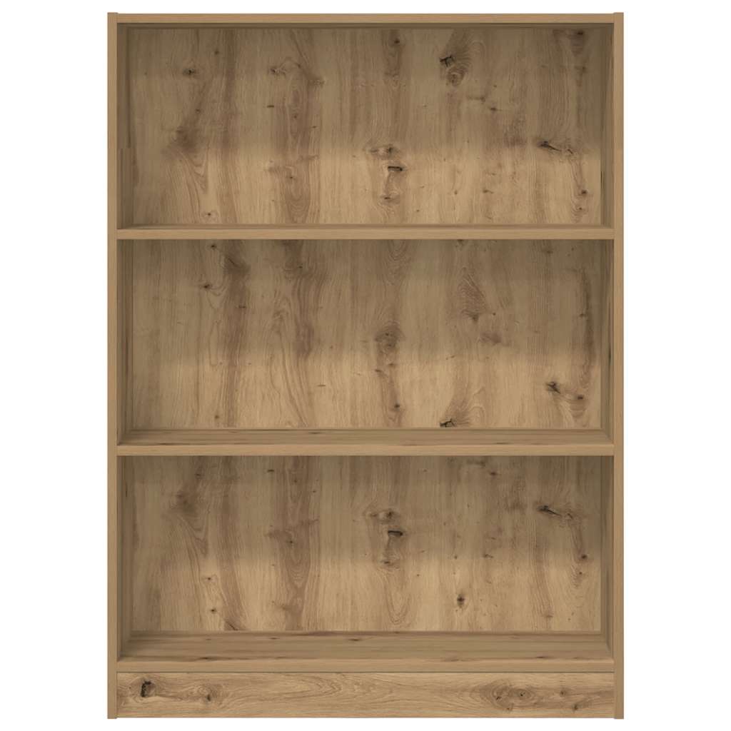 vidaXL Bookcase Artisian Oak 80x24x109 cm Engineered Wood 4