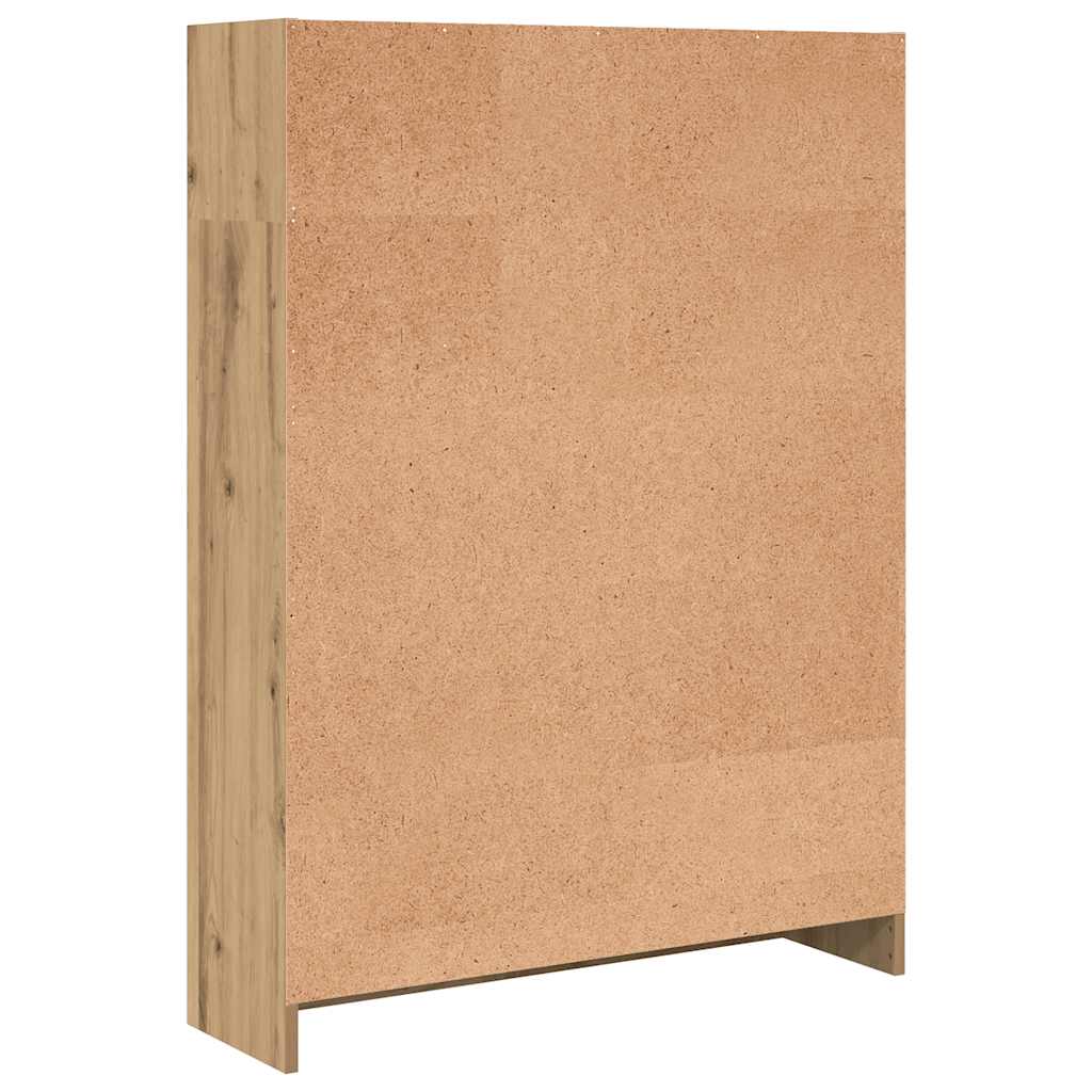 vidaXL Bookcase Artisian Oak 80x24x109 cm Engineered Wood 5