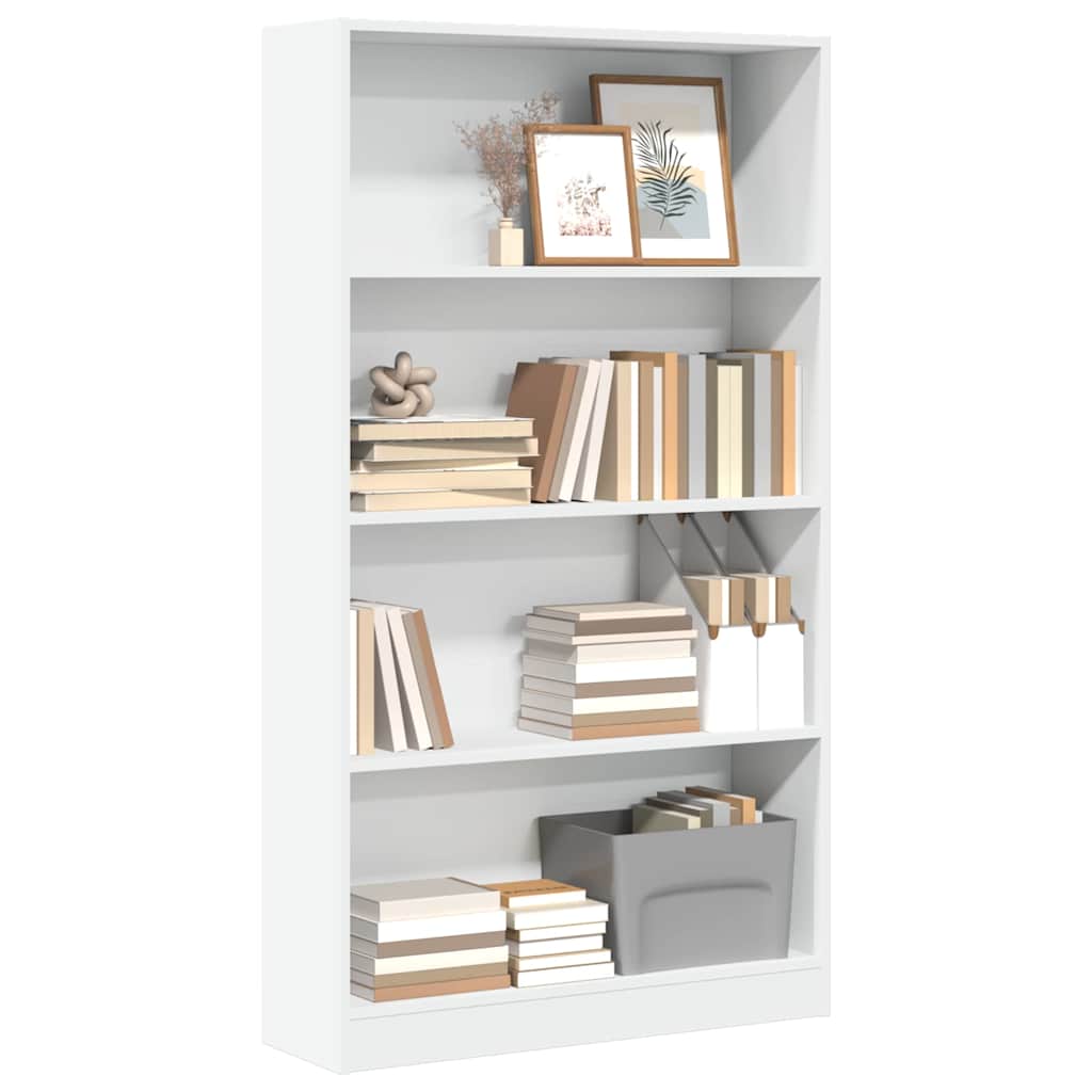 vidaXL Bookcase White 80x24x143 cm Engineered Wood 1