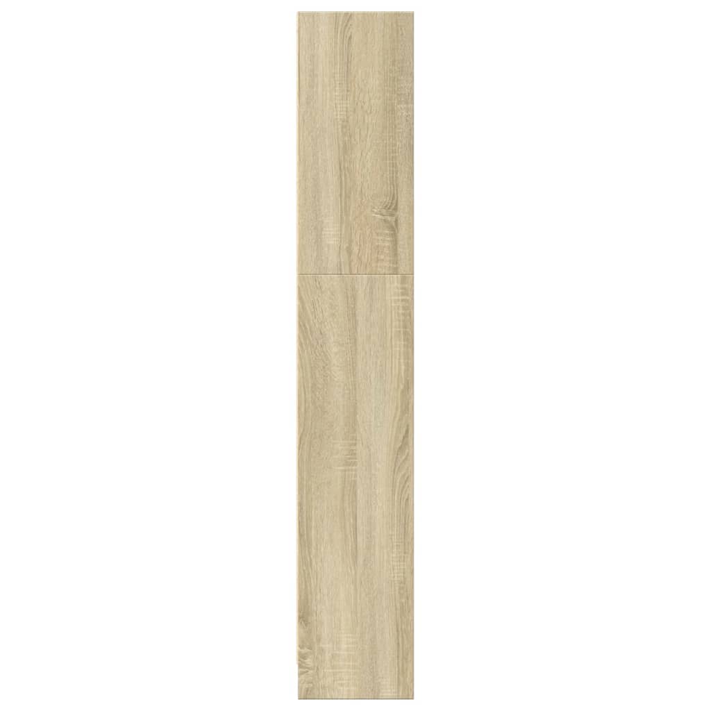 vidaXL Bookcase Sonoma Oak 80x24x143 cm Engineered Wood 6