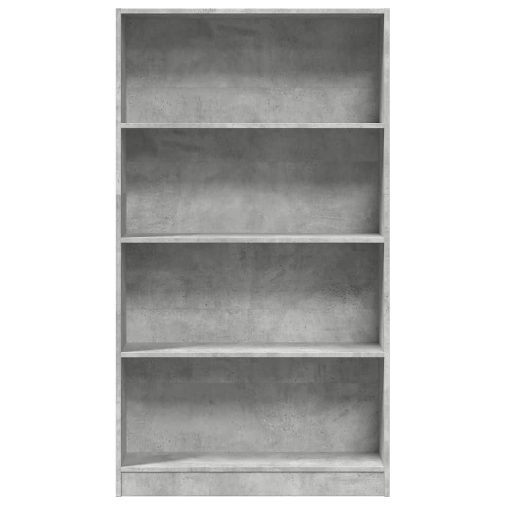 vidaXL Bookcase Concrete Grey 80x24x143 cm Engineered Wood 4