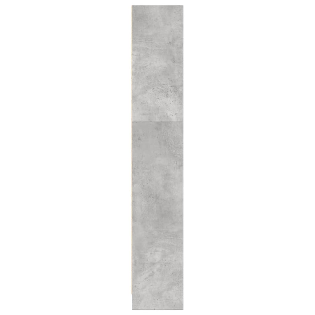 vidaXL Bookcase Concrete Grey 80x24x143 cm Engineered Wood 6