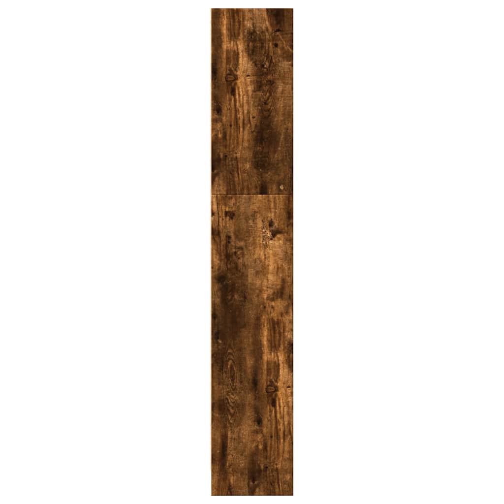 vidaXL Bookcase Smoked Oak 80x24x143 cm Engineered Wood 6