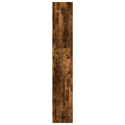 vidaXL Bookcase Smoked Oak 80x24x143 cm Engineered Wood 6